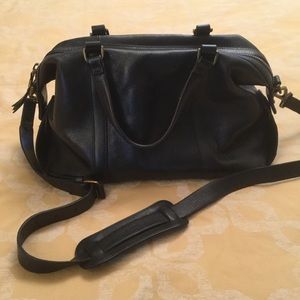 Madewell Glasgow Satchel - Black Leather